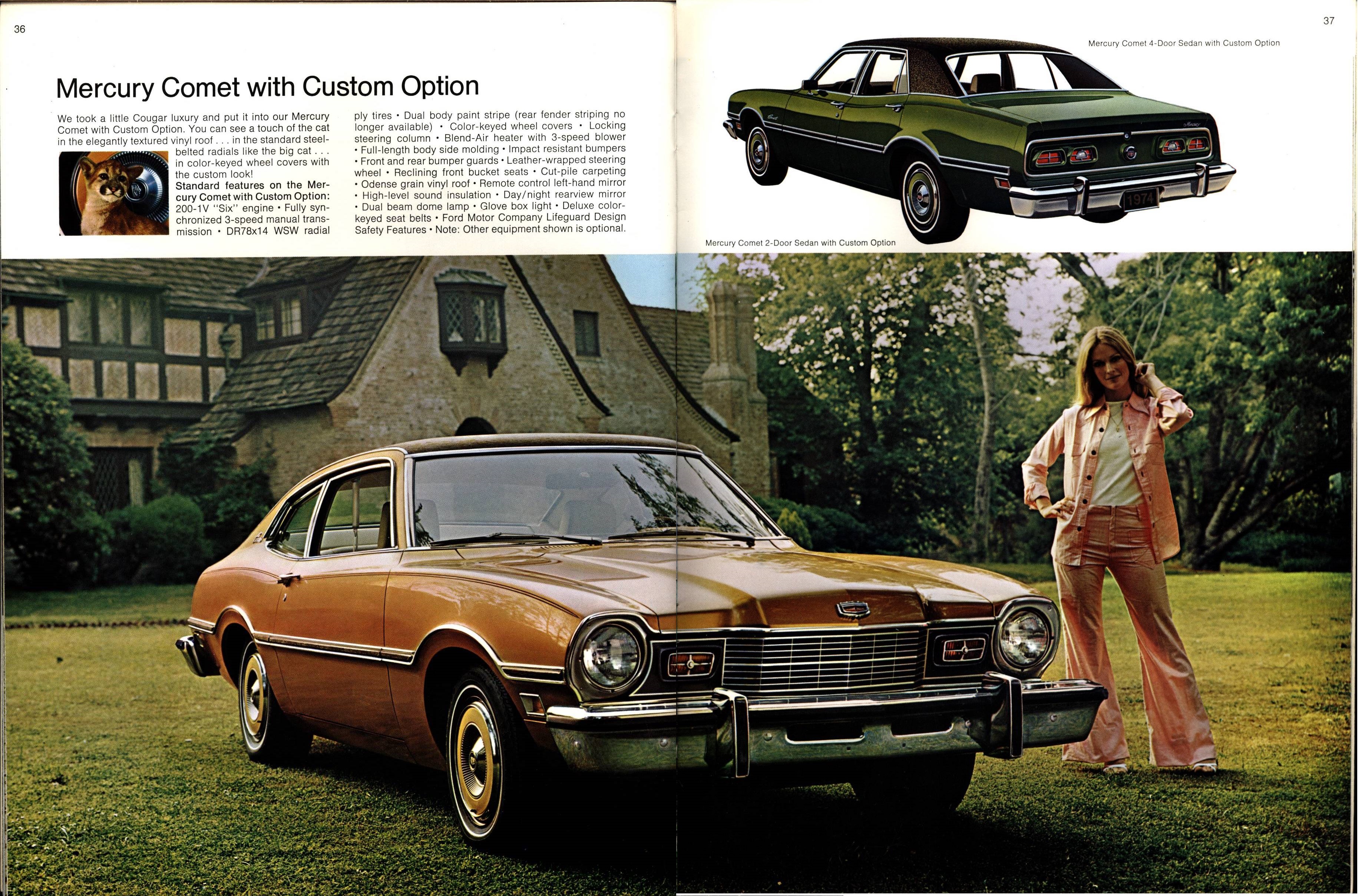 1974 Mercury Full Line Brochure 36-37