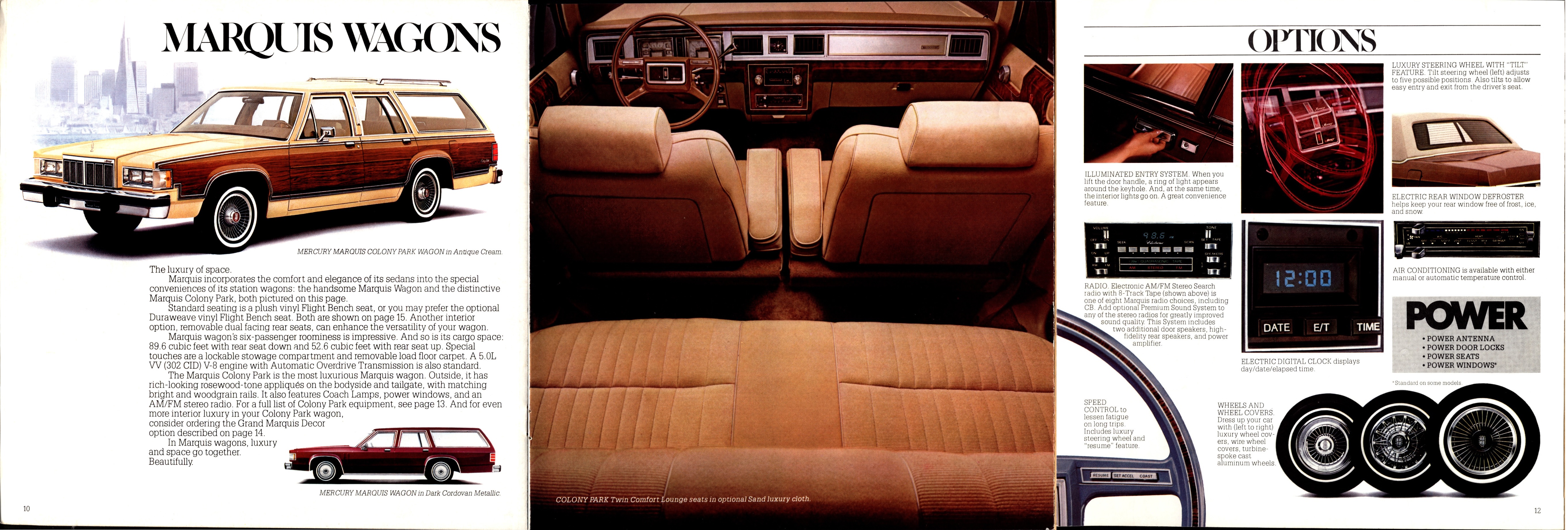 1981 Mercury Marquis Brochure 10-11-12