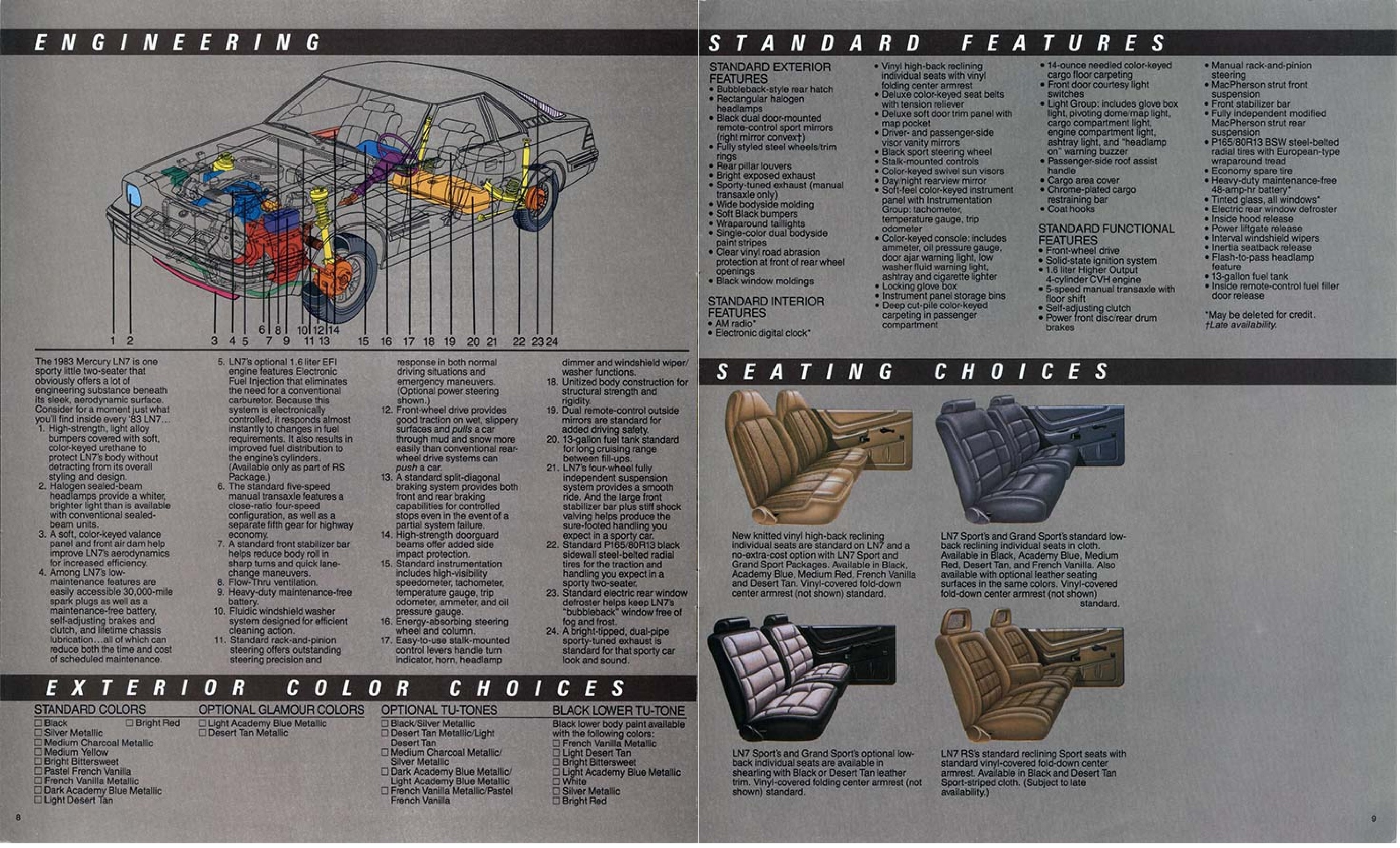 1983 Mercury LN7 Brochure  08-09