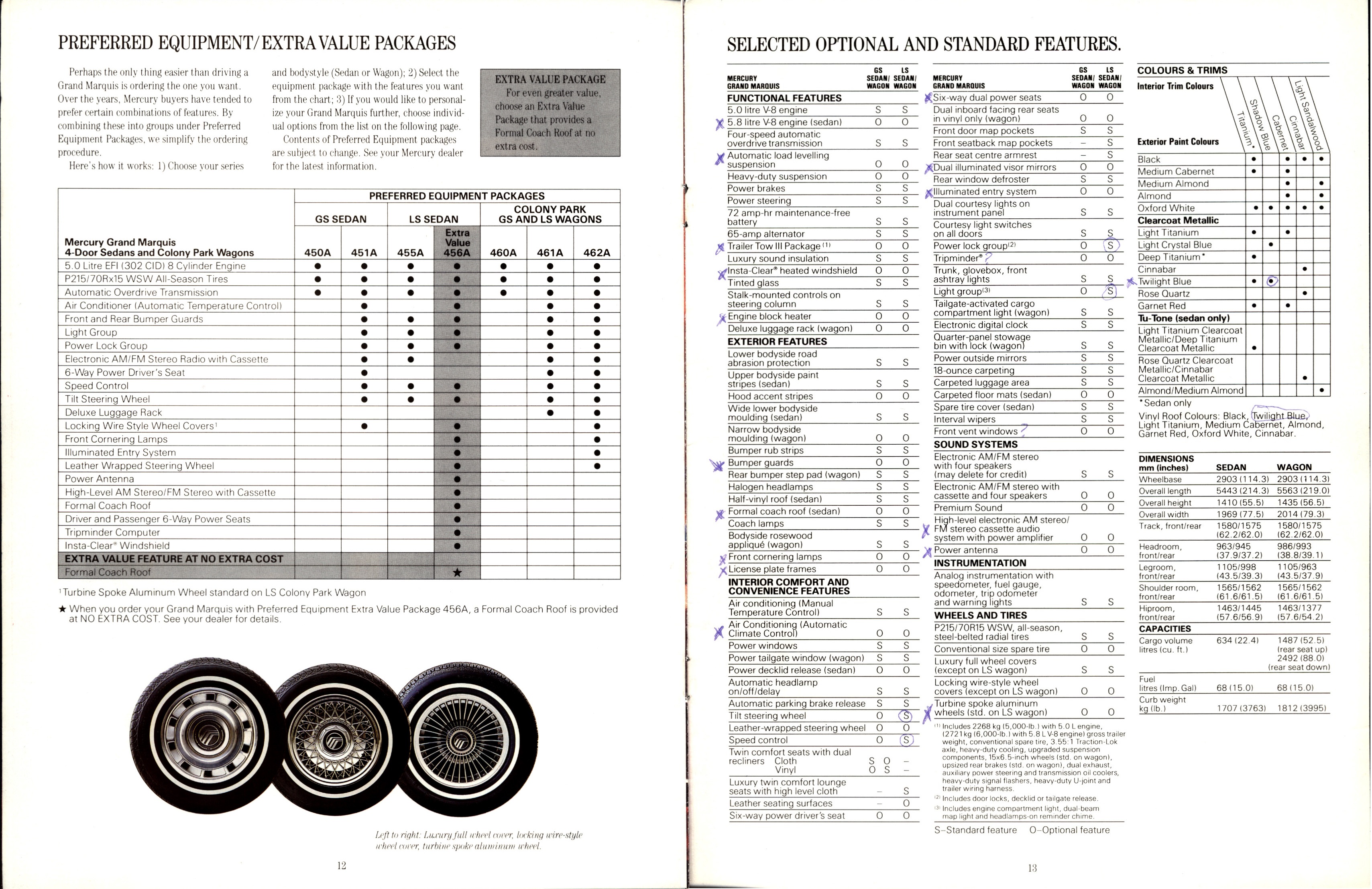 1989 Mercury Grand Marquis Brochure (Cdn) 12-13