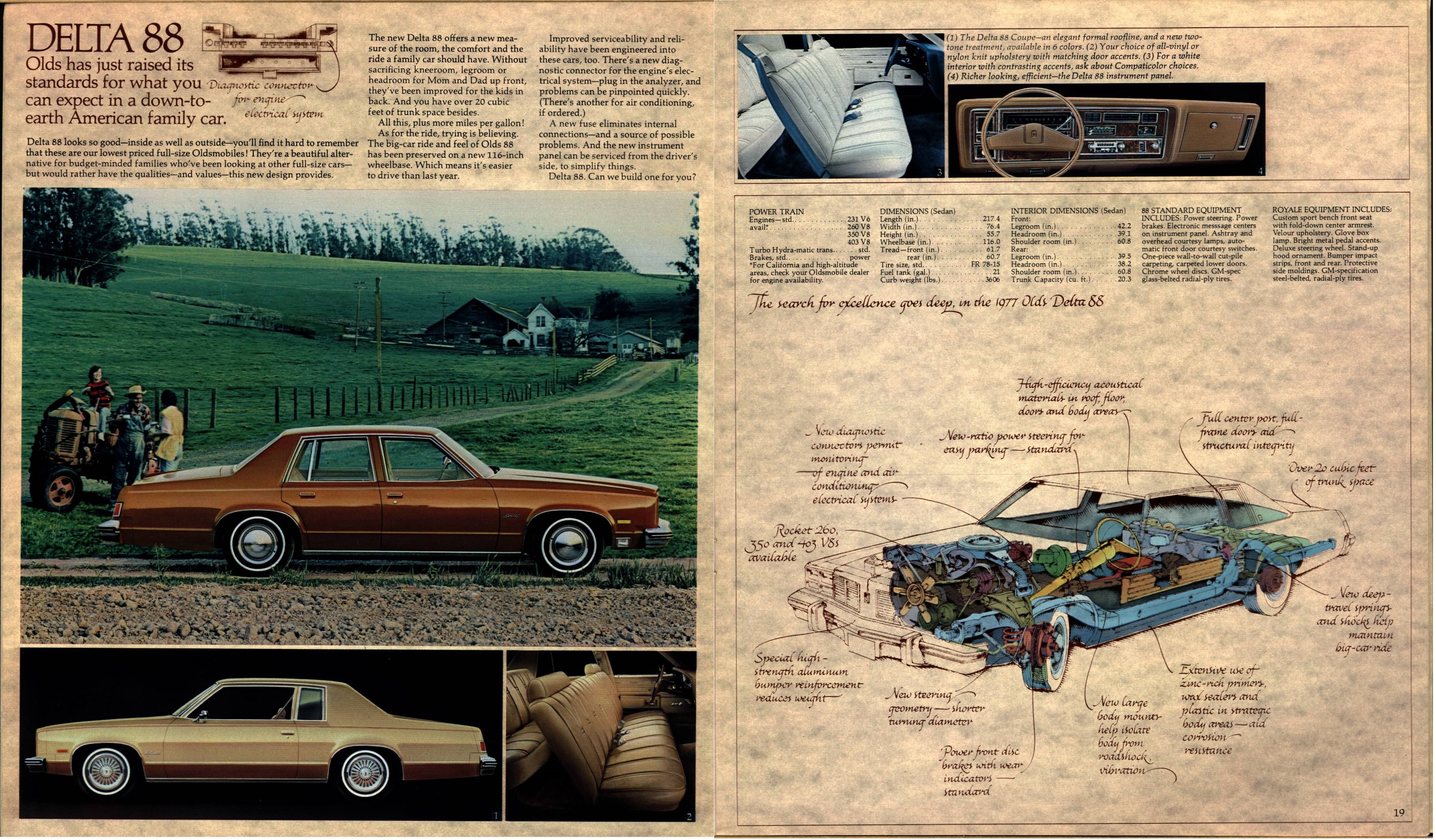 1977 Oldsmobile Full Size Brochure 18-19