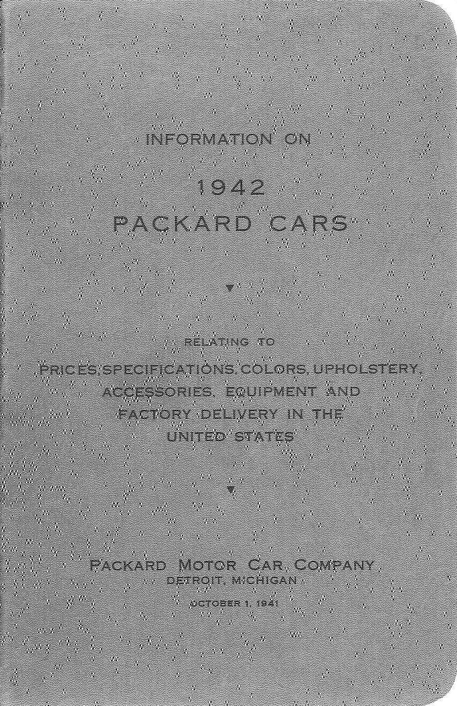 1942 Packard Car Info Booklet-00