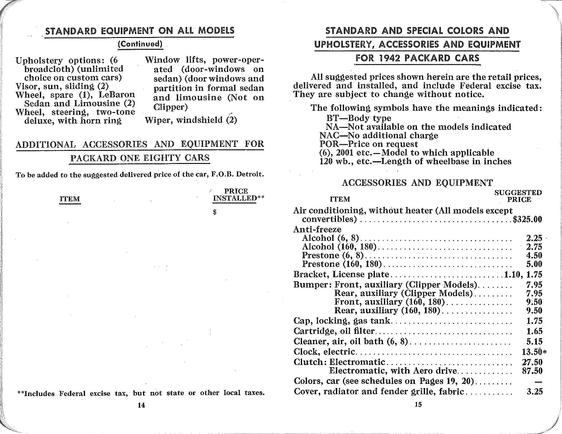 1942 Packard Car Info Booklet-14-15