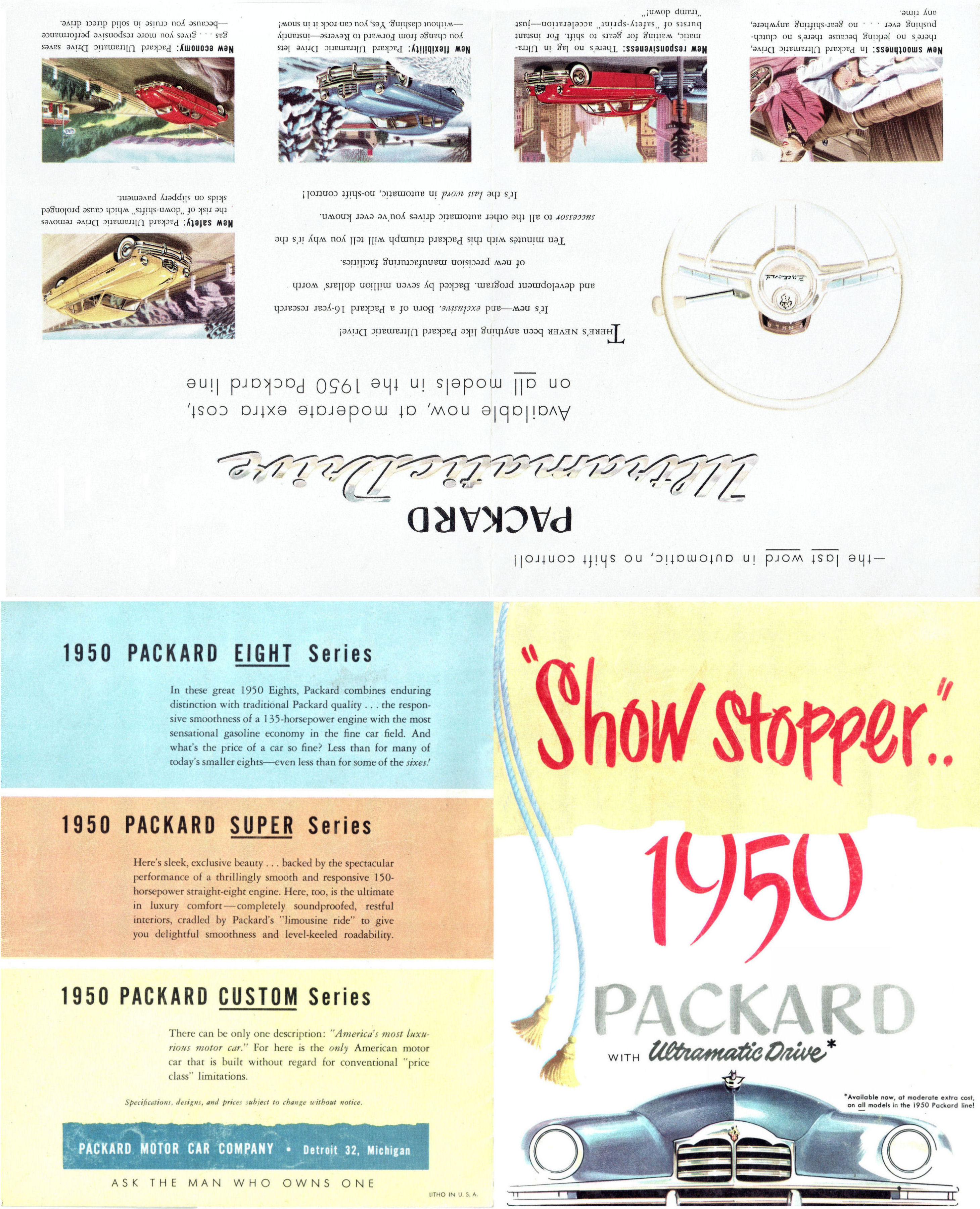 1950 Packard Full Line Foldout-Side A