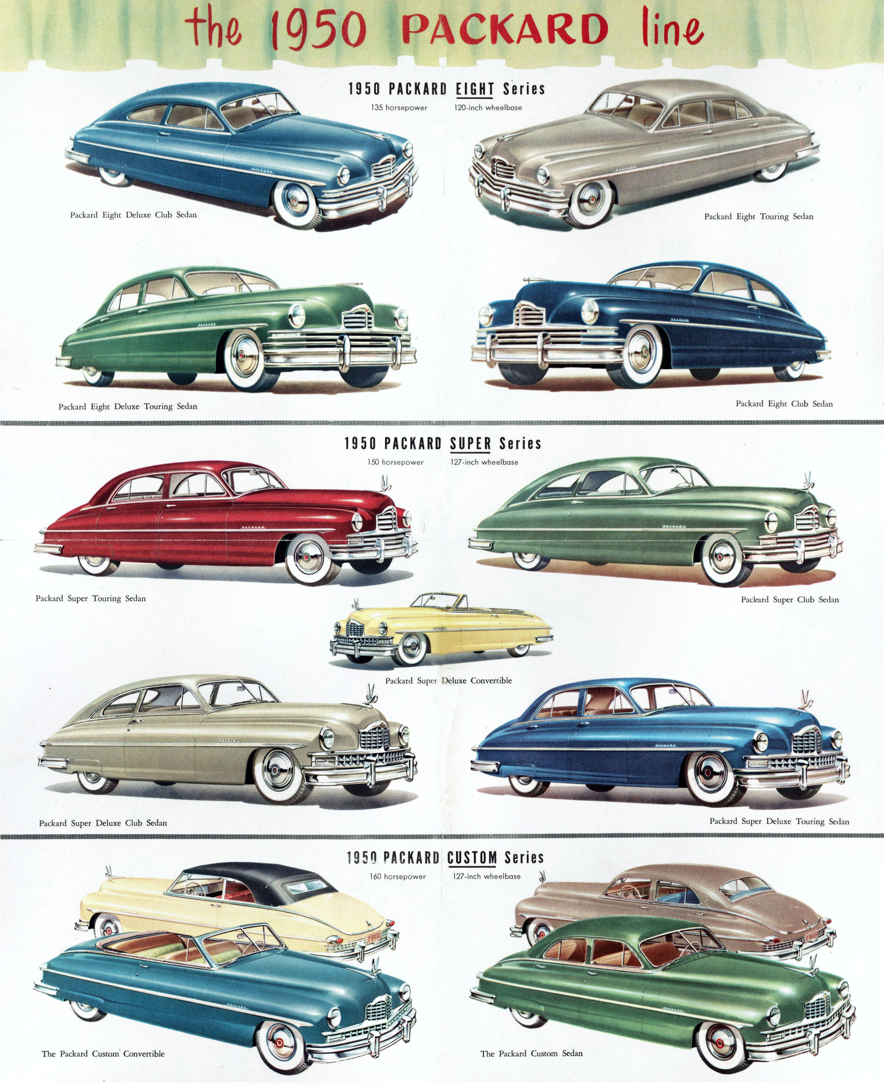 1950 Packard Full Line Foldout-Side B