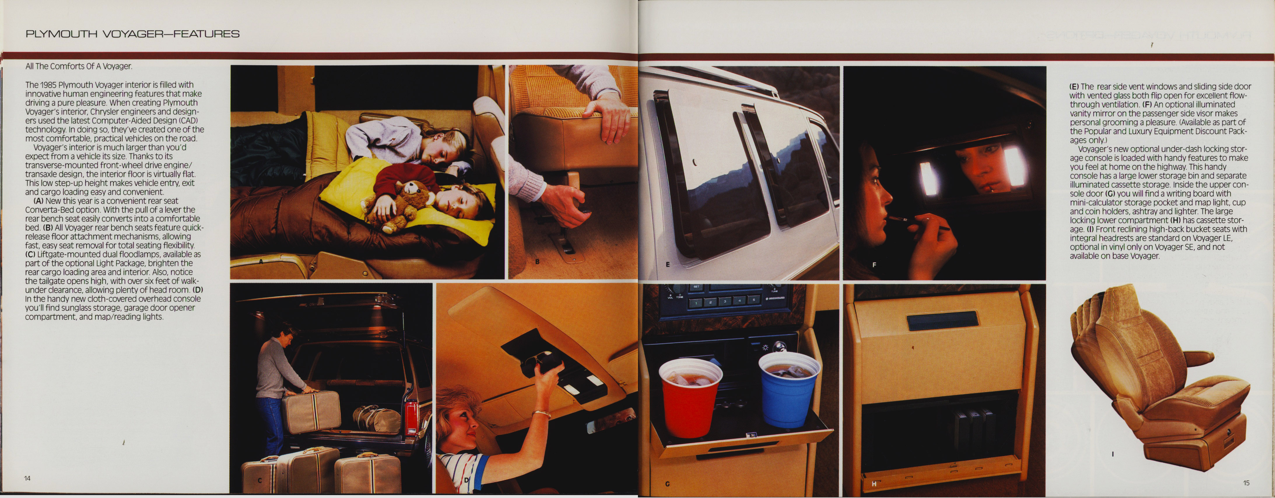 1985 Plymouth Full Prestige Brochure 14-15