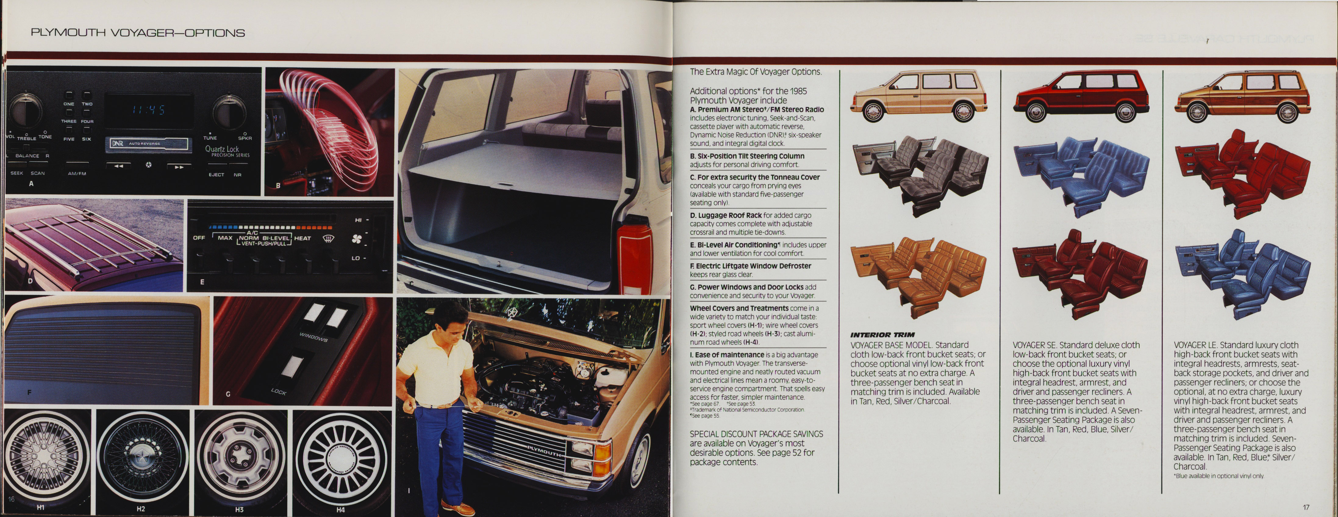1985 Plymouth Full Prestige Brochure 16-17