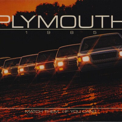 1985 Plymouth Full Line Prestige