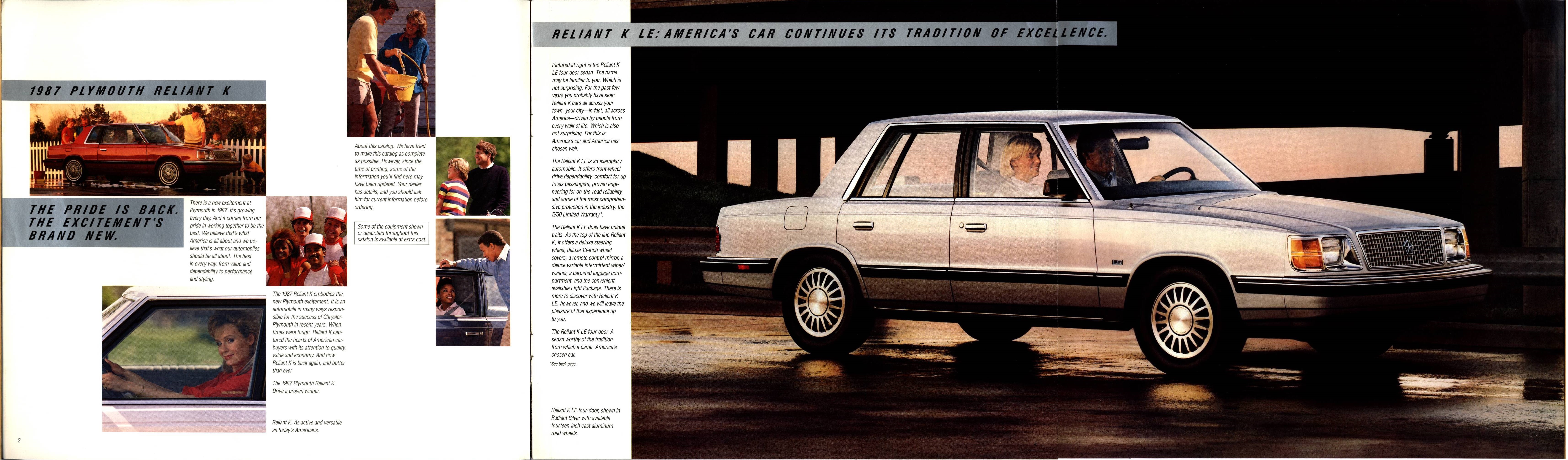 1987 Plymouth Reliant K Brochure 02-04-05