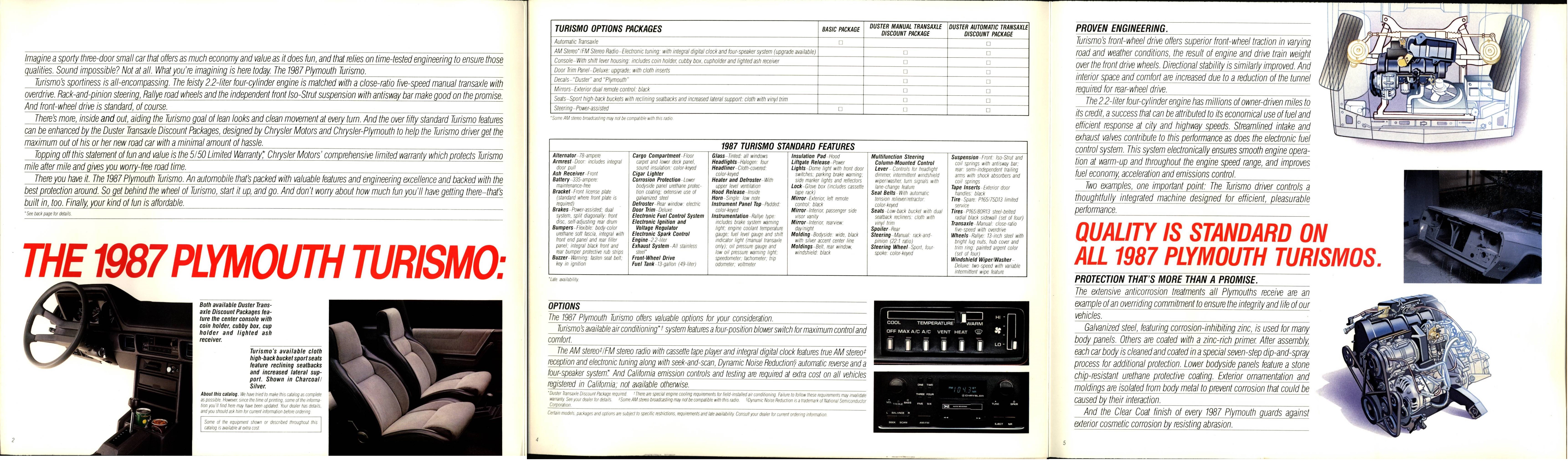 1987 Plymouth Turismo Brochure 02-04-05