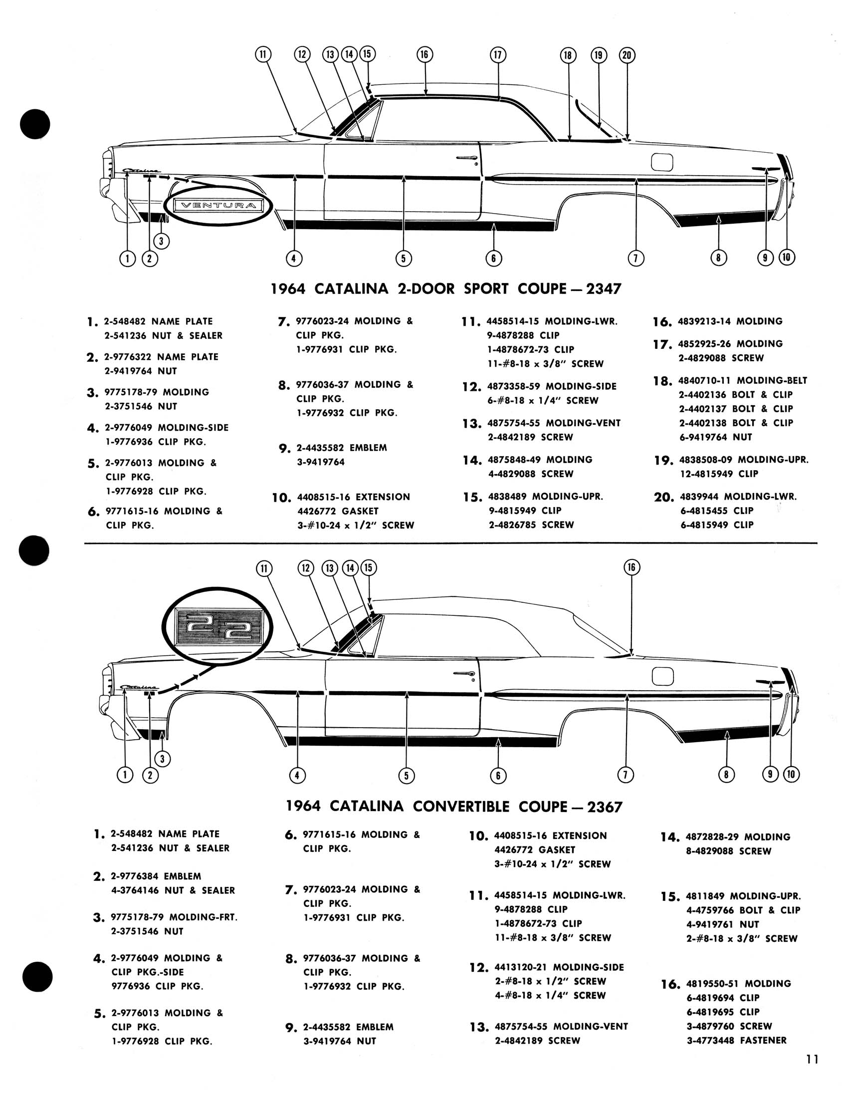 1964_Pontiac_Molding_and_Clip_Catalog-13