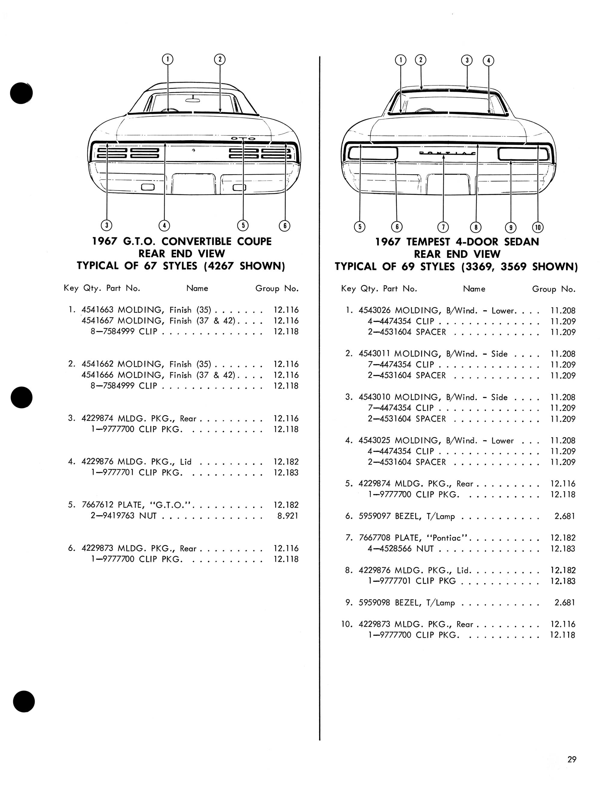 1967 Pontiac Molding and Clip Catalog-29