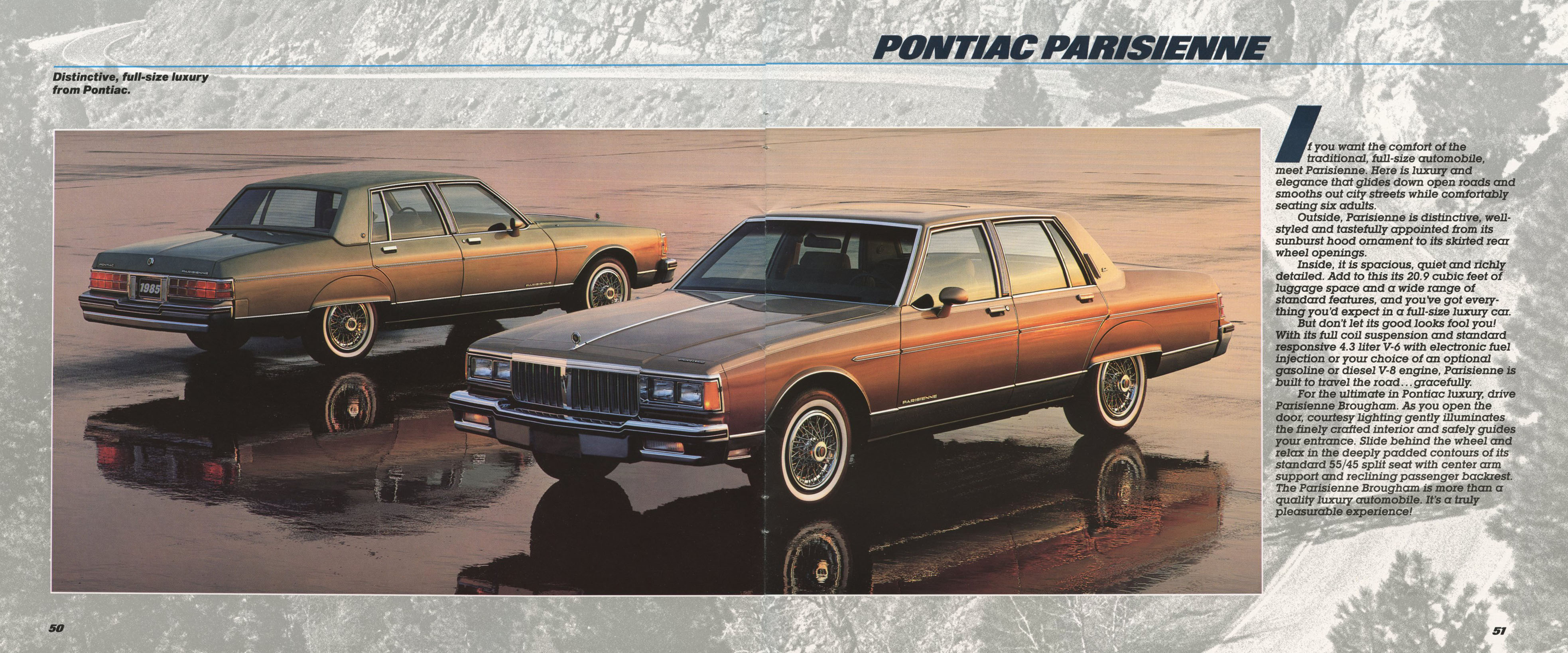 1985 Pontiac Full Line Prestige-50-51