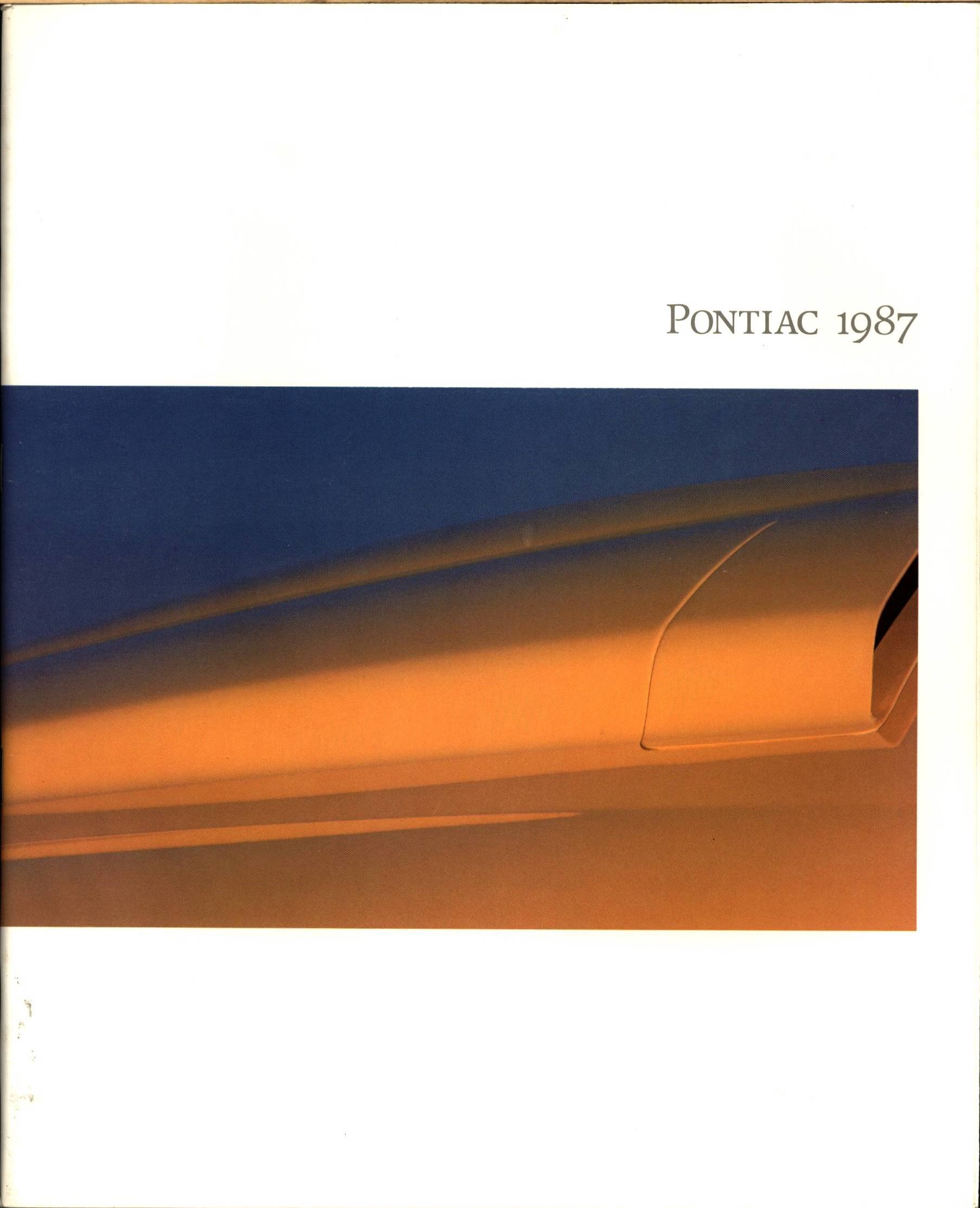 1987 Pontiac Full Line Prestige Brochure 00