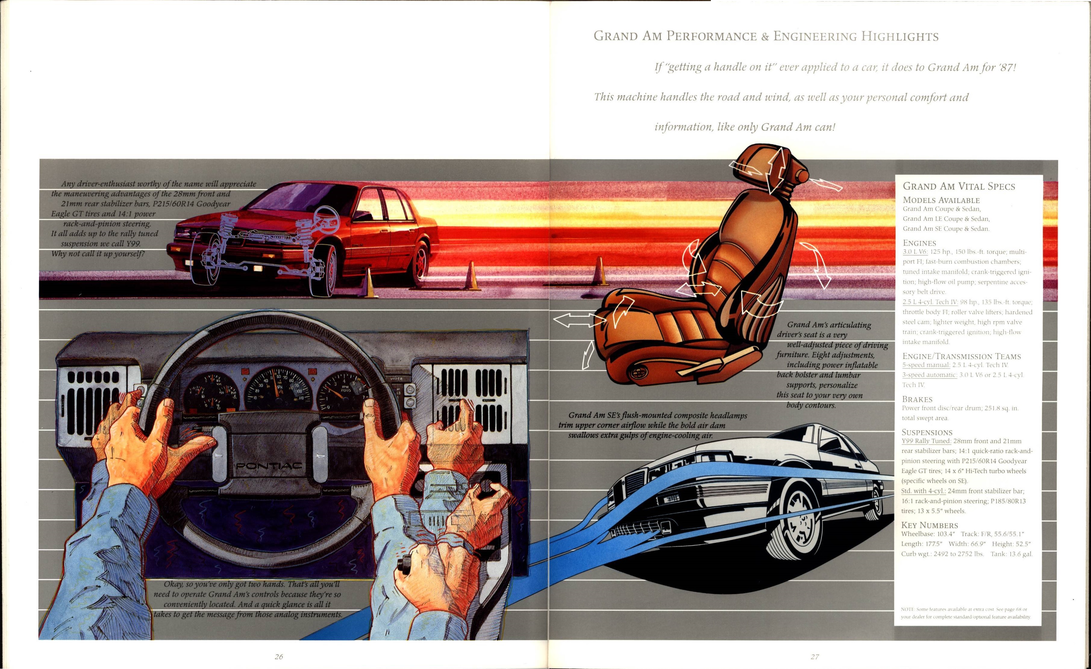 1987 Pontiac Full Line Prestige Brochure 26-27