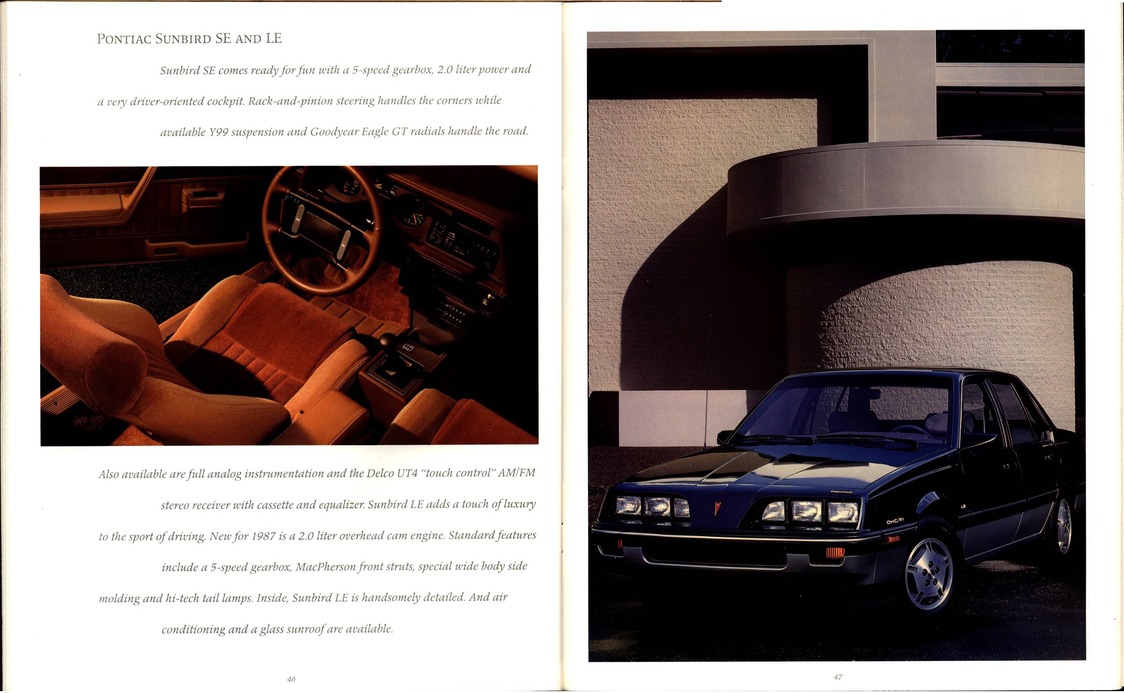 1987 Pontiac Full Line Prestige Brochure 46-47