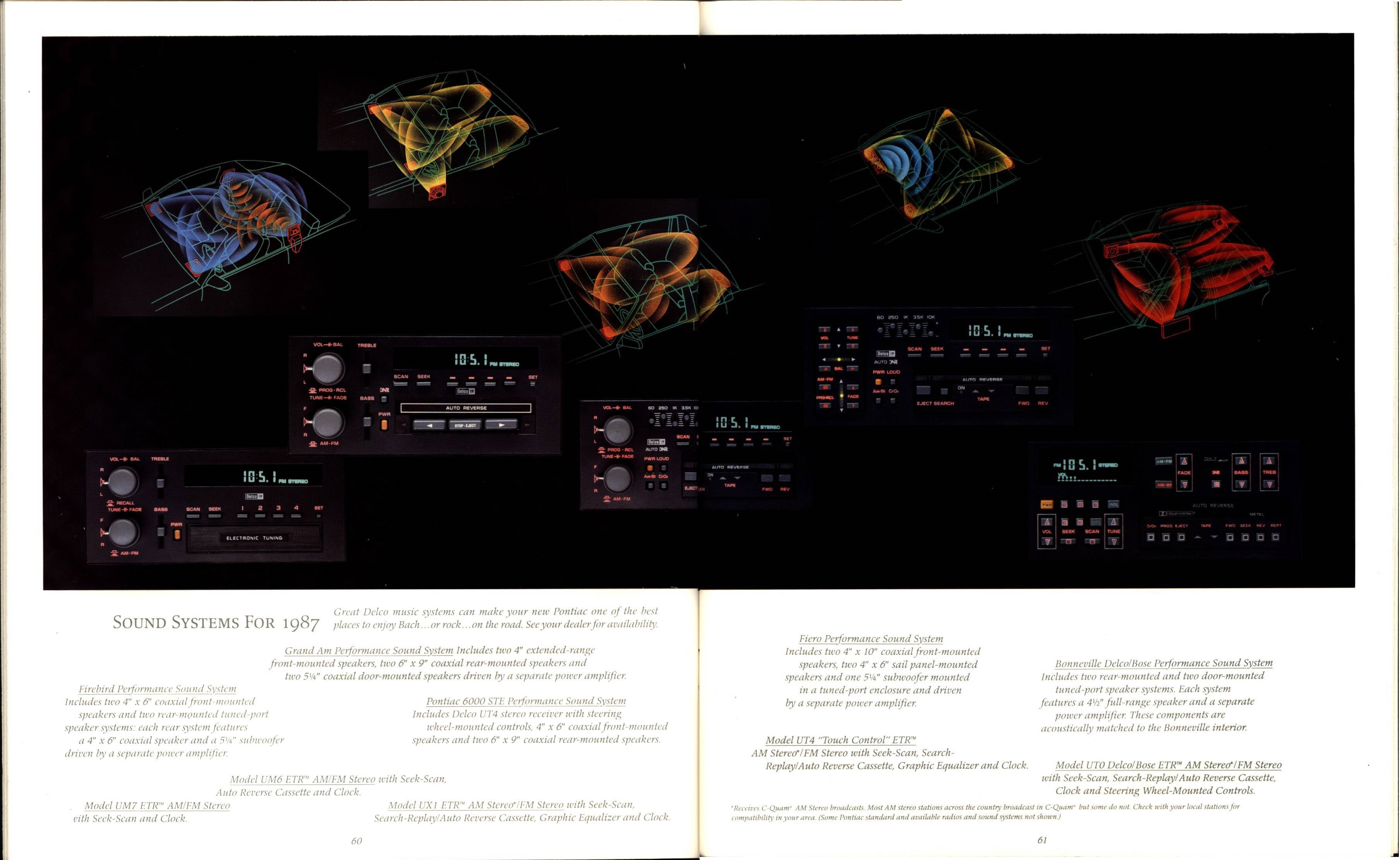 1987 Pontiac Full Line Prestige Brochure 60-61