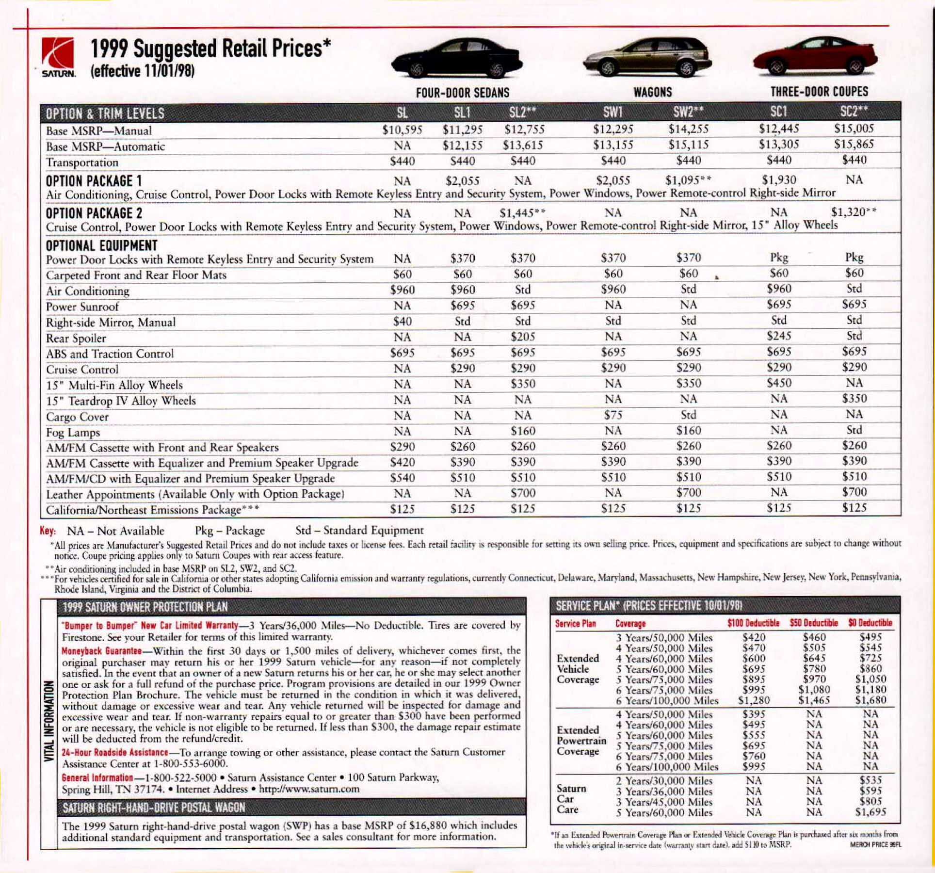 1999 Saturn Full Line Prestige-43a