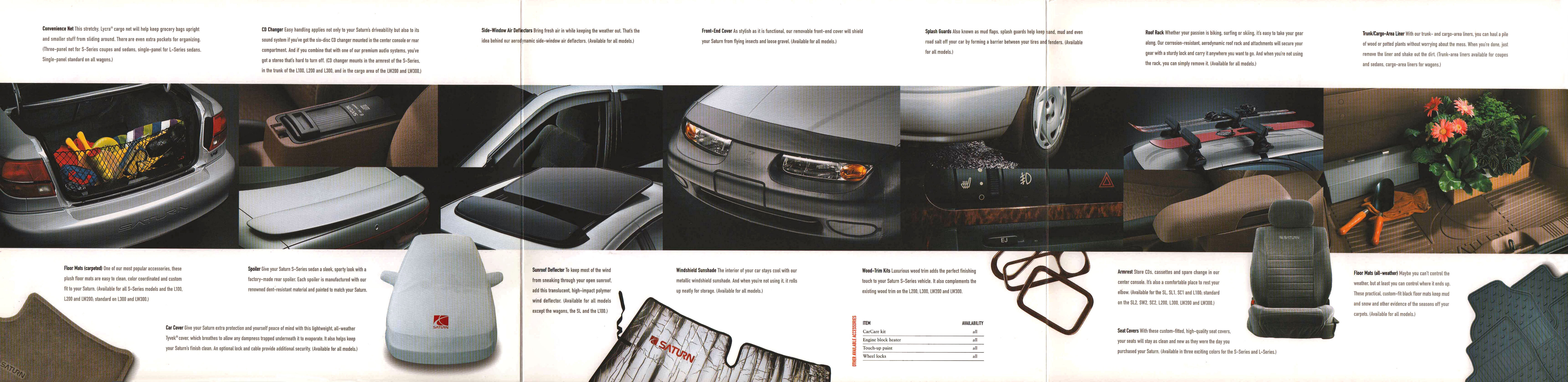 2001 Saturn Accessories Folder-Side B